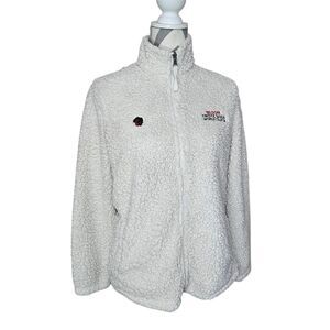 RARE Troye Sivan Bloom World Tour 2018 cream sherpa fleece jacket Size M